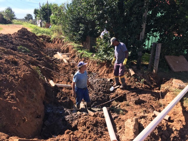 Obra de canalização, Bairro Riachuelo