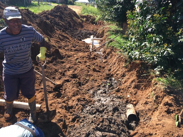 Obra de canalização, Bairro Riachuelo