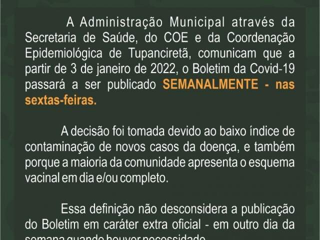 Boletim Comunicado