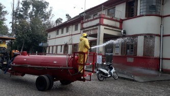 Realizada mais um aplicação de hipoclorito nas principais vias de Tupanciretã