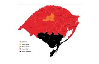 Apenas a Região R12, onde está Tupã apresenta bandeira Laranja