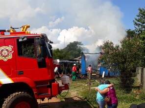 Incêndio no Bairo São Jorge em Tupanciretã