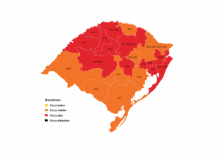 Região de Cruz Alta volta para a bandeira vermelha