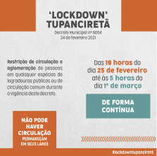 Divulgado cartilha de orientação do lockdown