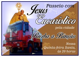 Passeio Eucarístico nesta quinta as 20h 