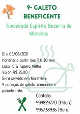 9° Galeto Beneficente da Sociedade Espírita Bezerra de Menezes