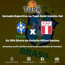 Acompanhe a semifinal da Copa América na Rádio Tupã Rede Gaúcha Sat