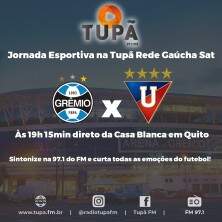 Confira a nesta terça-feira a jornada esportiva pela Tupã Rede Gaúcha Sat