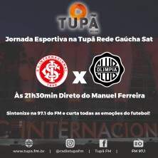 Jornada esportiva na Tupã Rede Gaúcha Sat nesta quinta-feira com Libertadores da América