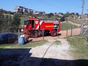 Incêndio em bambuzal é controlado por Bombeiros Voluntários 