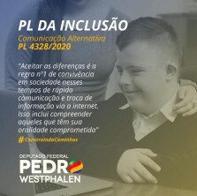 Aprovado PL da inclusão: Projeto de Lei Comunicação Alternativa 4328/2020⁣