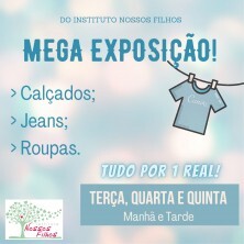 Instituto Nossos Filhos promove Mega Exposição nesta semana 