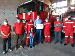 Bombeiros Voluntários recebem a visita do Deputado Heitor Schuch