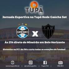 Grêmio vice-lanterna encara o líder Atlético Mineiro nesta quarta-feira