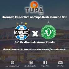 Grêmio e Chapecoense se enfrentam neste sábado na Arena Condá 