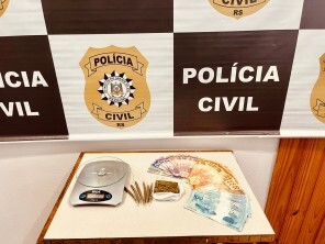 Polícia Civil prende casal em flagrante por tráfico de drogas em Tupanciretã