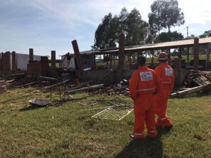 Defesa Civil de Tupanciretã realiza atendimentos em razão das fortes chuvas e ventanias.