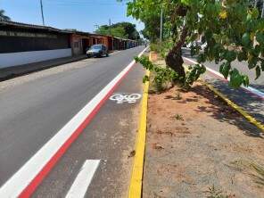 Av. Boltolo do Fogliato está sendo sinalizada através de pinturas