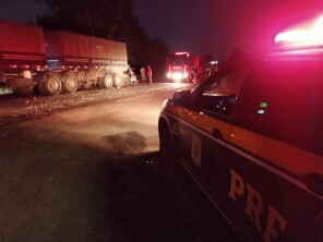 PRF atende acidente com lesão grave na BR 158 em Cruz Alta