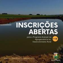 Às inscrições do Programa Avançar na Agropecuária já estão abertas