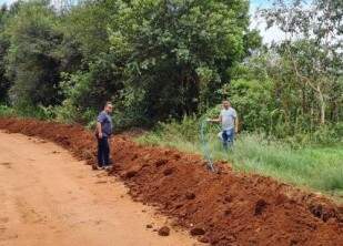 Executivo Municipal inicia obras de rede de água no Corredor da Coxilha Bonita com a Caneleira