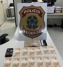 Polícia Federal prende jovem em flagrante com R$ 1.000,00 em notas falsas