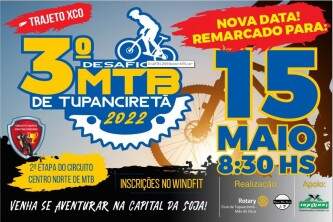 Tupanciretanenses lutam pelo pódio no domingo, diante do 3º Desafio MTB de Tupanciretã