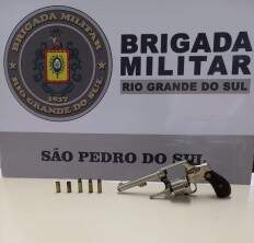 Brigada Militar prende homem após denúncia de disparos de arma de fogo em Toropi