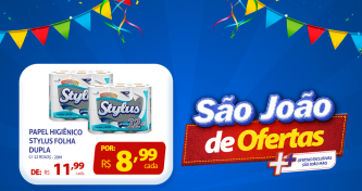 São João de ofertas na área da limpeza de roupa e higiêne pessoal