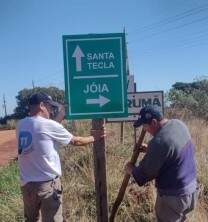 Placas de localização são instaladas em localidades interioranas de Tupanciretã