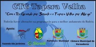 CTG Tapera Velha promove Rodeio Classificatório 9ª RT em Tupanciretă