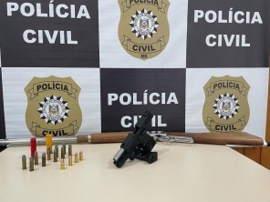 PC de Tupanciretã prende em flagrante individuo por porte ilegal de arma de fogo