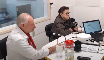 Representantes da Entidade Nativista Taquarembó, concedem entrevista a Rádio Tupã para agradecer a comunidade