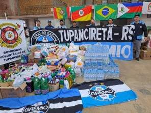 Torcidas tricolores de Tupanciretã realizam ação de arrecadação ao Vale do Taquari