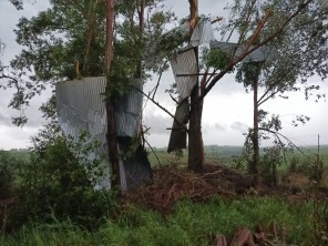 Tempestade promove estragos em município próximo de Tupanciretã