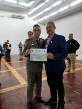 Prefeito Gustavo Herter Terra recebe homenagem em solenidade de Passagem de Comando do 16º Batalhão da Polícia Militar