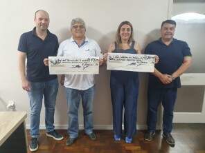 HCBT e Bombeiros Voluntários de Tupanciretã recebem retorno financeiro de evento solidário