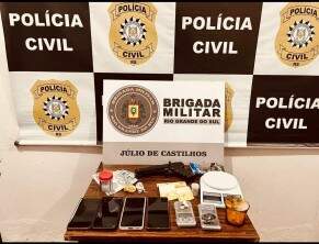 PC de Júlio de Castilhos prende dois homens por tráfico de drogas