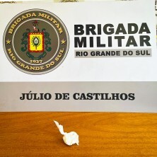 Brigada militar de Júlio de Castilhos prende homem por tráfico de drogas