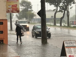 Chuva ganha proporção em Tupanciretã durante a tarde