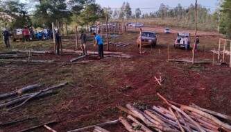 MST realiza construção de novo acampamento em Tupanciretã