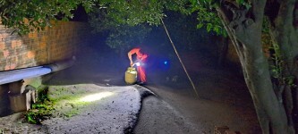 Bombeiros Voluntários de Tupanciretã atuam em situação de vazamento de gás e limpeza de pista