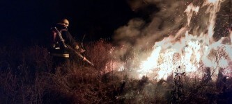 Bombeiros Voluntários de Tupanciretã contém sinistro em região interiorana, conhecida por Corredor das Tropas