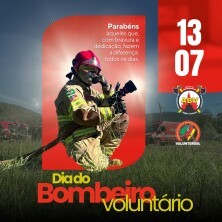 Dia Estadual do Bombeiro Voluntário é comemorado neste sábado, dia 13