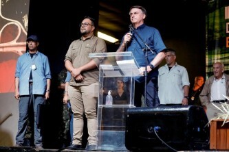 Ex-Presidente Jair Bolsonaro participa de ato político em Tupanciretã