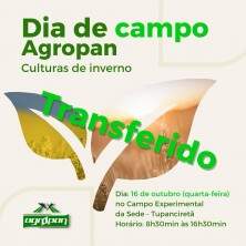 Dia de Campo da Agropan está adiado para quarta-feira