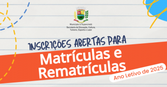 Prefeitura de Tupanciretã anuncia abertura de inscrições para Matrículas e Rematrículas do Ano Letivo de 2025